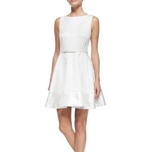 ERIN FETHERSTON Kelsey Diamond Print Fit & Flare Dress Size 6‎